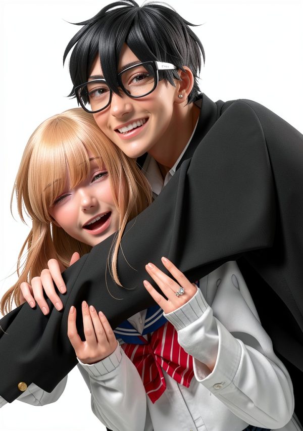 Glasses with a Chance of Delinquent Manga English School-0