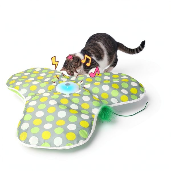 Interactive Cat Toy FUGODIWI Automatic Feather Mouse Toy Model P43-2