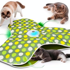 Interactive Cat Toy FUGODIWI Automatic Feather Mouse Toy Model P43-0
