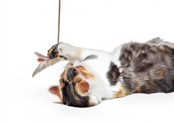 Play N Squeak Teathered Wand Cat Toy by OurPets All Sizes-6